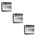 thumbnail image 1 of Transemion 36 Pcs Jauges d'Oreille Kit d'Étirement Rallonges 14G-00G Bouchons Noir 36 Pcs 3Ensemble, 1 of 6