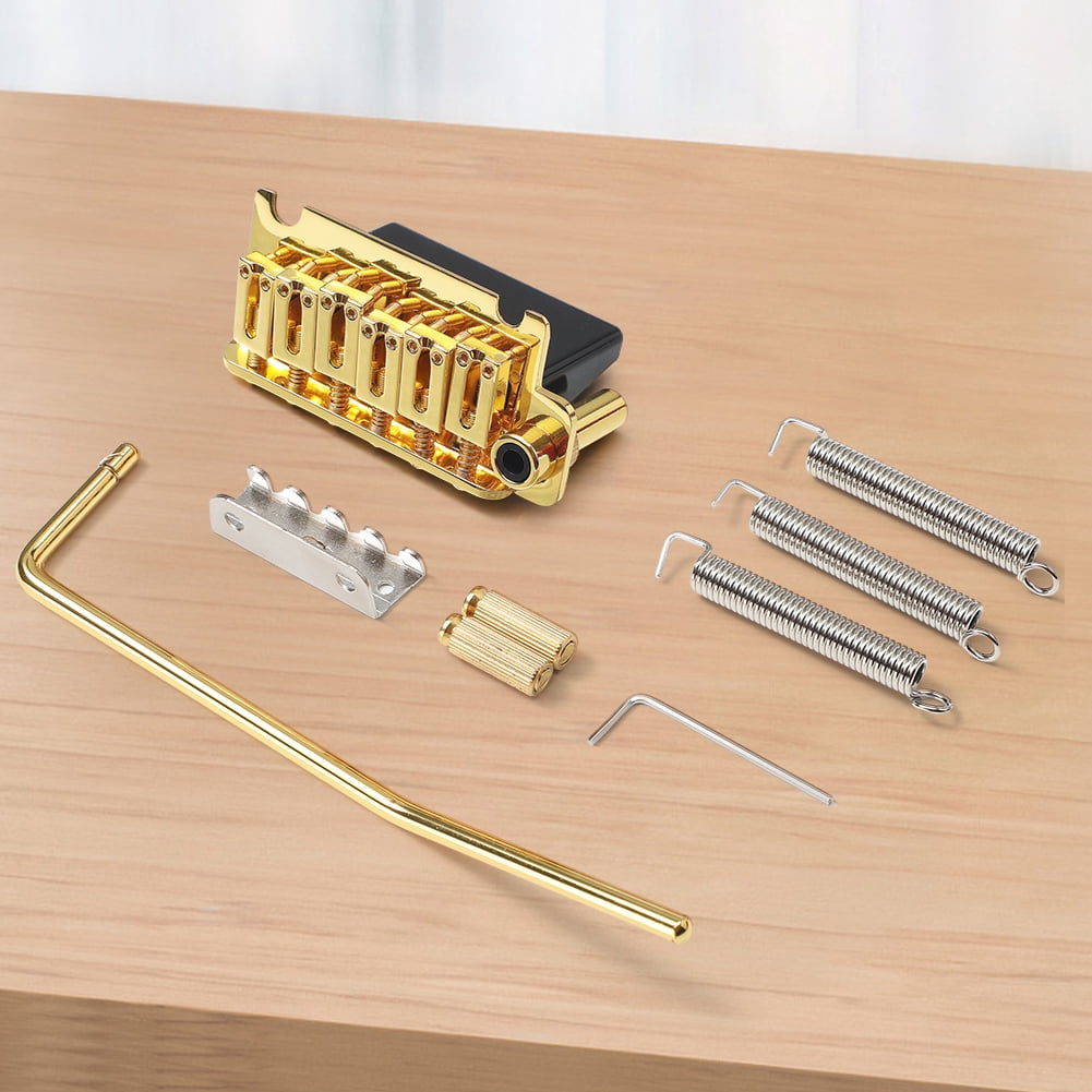 HUISZJ Electric Guitar Bridge, 10.5mm Electric Guitar Tremolo System Bridge, 6 String Electric Guitar