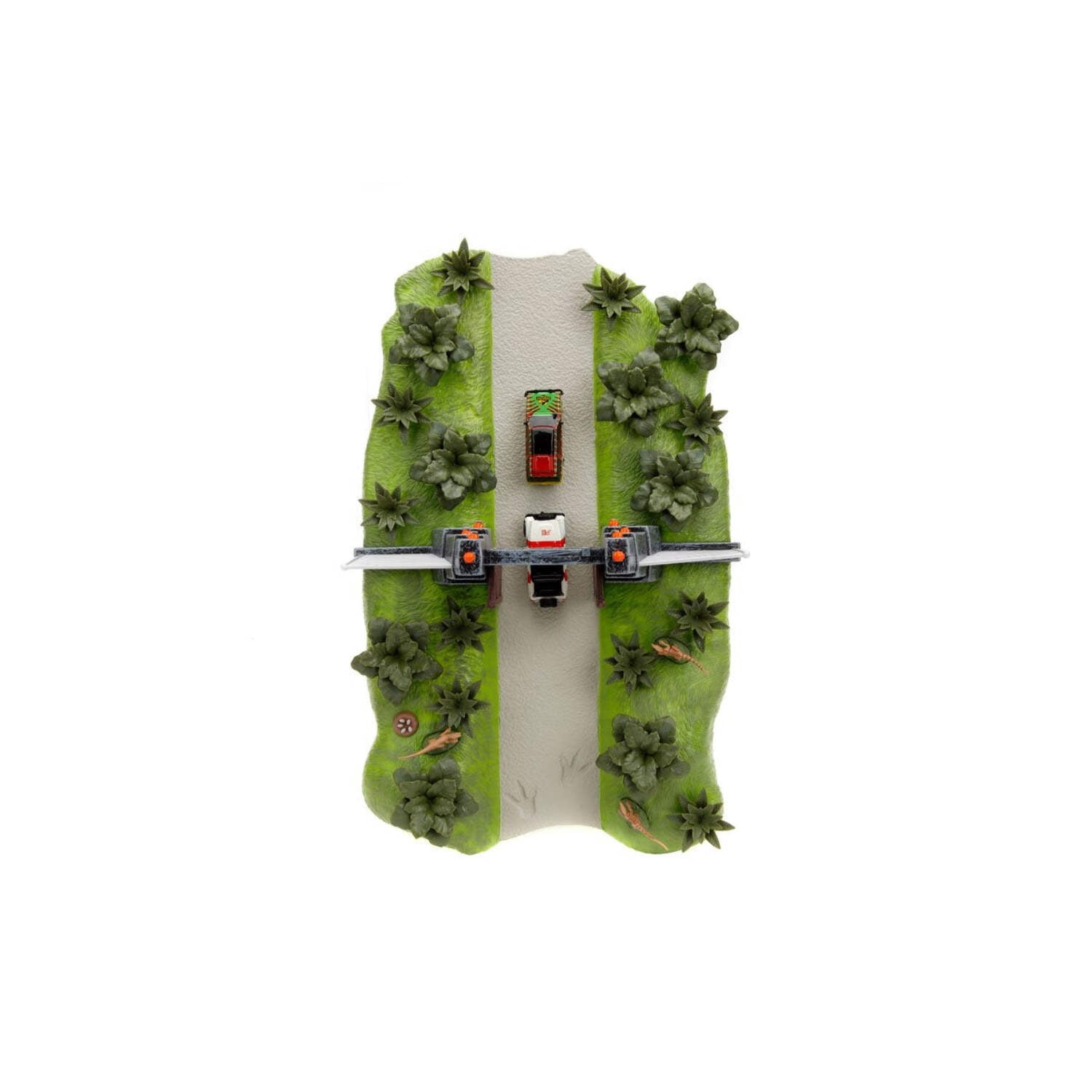 Jurassic Park Gate and Nano Hollywood Rides Vehicle Diorama