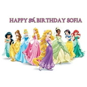 Disney Princess Edible Cake Image Topper Personalized Picture 1/4 Sheet (8"x10.5")