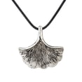 thumbnail image 2 of Venta caliente de la Hoja de aleación de ginkgo y fruta de plata madura Mujer Tejido de cera hecha a mano Suéter largo negro Cadena de Zulema Collar de la hoja del Ginkgo, 2 of 7
