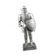 thumbnail image 2 of Figura decorativa de caballero medieval de metal, coleccionable, de 15,7 pulgadas de alto. Plateado, 2 of 9