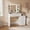 White, variant on Lacoo Vanity Desk with 5 Drawers & Charging Station, Makeup Vanity with Lights & 4 Shelves, Dressing Table for Bedroom, White
