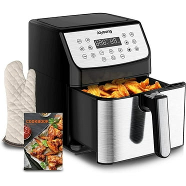 JOYOUNG Air Fryer 5.8QT Detachable Double Basket Air Fryers 1700W 13-in-1 Presets Airfryer One Touch LED Touchscreen Air Fryer Toaster Oven with Recipe