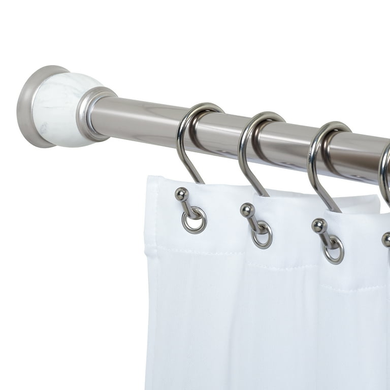 Better Homes Gardens Aluminum Shower Curtain Rod, Adjustable 43