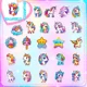 thumbnail image 4 of 10/30/50 Uds. Pegatina de PVC de vuelo de unicornio decoración estética Scrapbooking papelería coreana para niños suministros escolares para niños, 4 of 5