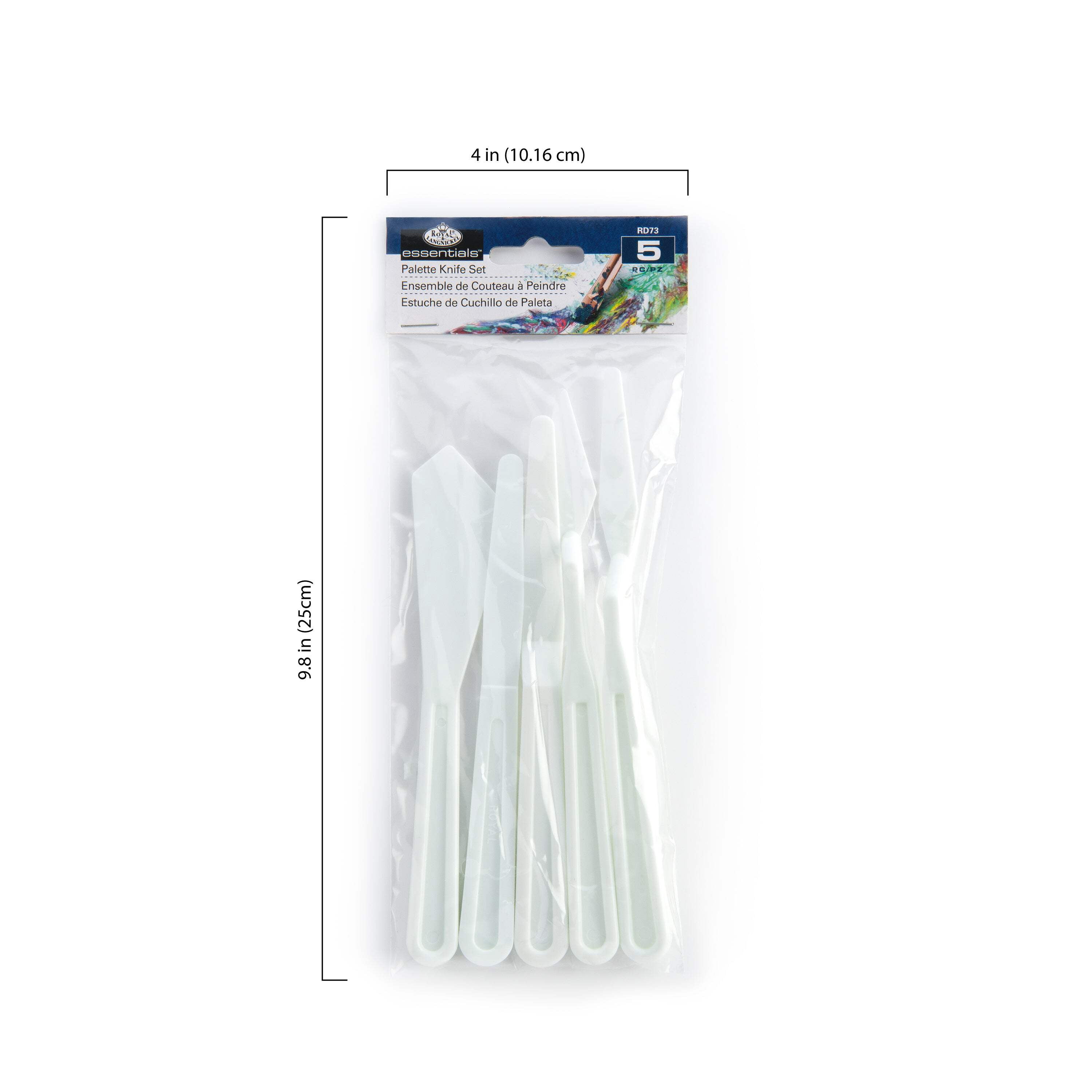 (2 pack) Royal & Langnickel Essentials Plastic Art Palette Knife Set 5 pieces