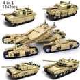 thumbnail image 1 of Bloques de construcción de tanque militar para niños, juguete de ladrillos para armar tanque militar M1a2 alemán, serie Army Tiger, código 2023, 1 of 4