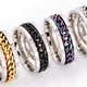 thumbnail image 3 of Anillos de Cadena Giratorios Antiestrés Geniales para Hombres, Anillo Relajante Antiansiedad de Acero Inoxidable, Fidget Spinner e-62.5 mm, 3 of 6