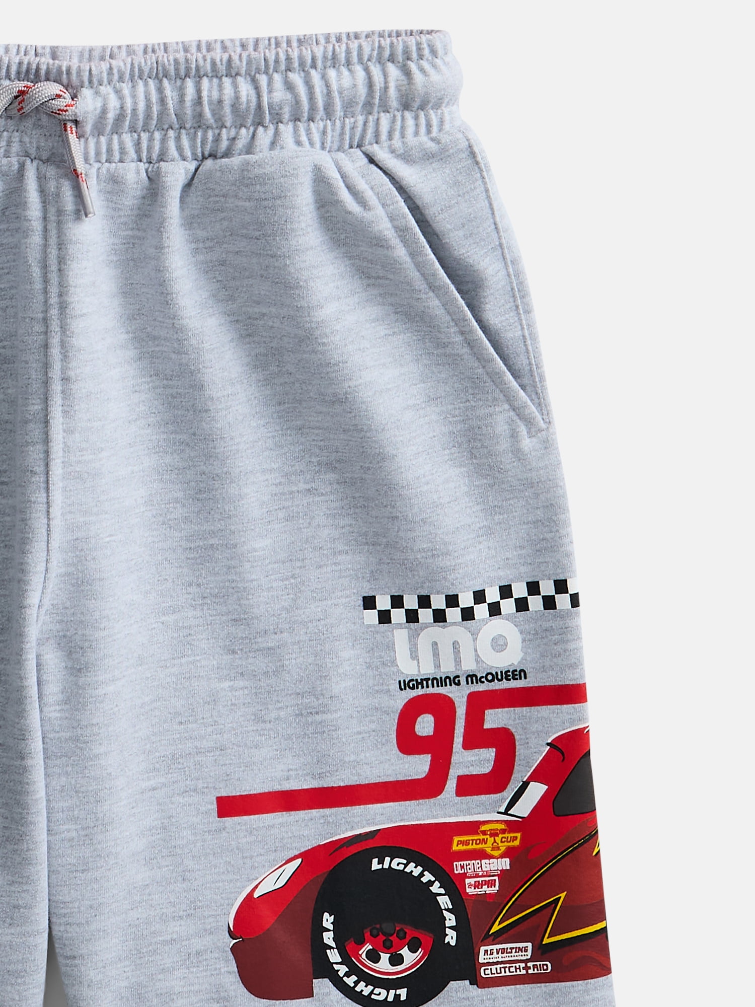 Disney Pixar Cars Lightning McQueen Boys Graphic Tee and Short Set, 2 Piece, Sizes 4-16