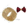 thumbnail image 3 of Maison Concepts Christmas Beaded Napkin Ring Gold - Set of 8 (2L X 2W X 2H), 3 of 3