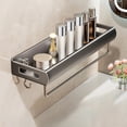 thumbnail image 4 of Estante de pared sin taladro con ventosa: estante rectangular multifuncional desmontable para organizar el baño, la ducha, la cocina y el dormitorio., 4 of 6
