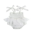 thumbnail image 1 of Newborn Bow Frenulum Camisole Romper, 1 of 7