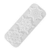 NIYANGLE 1Pack White Silicone Snowflake Mold For Christmas Diy And Decoration Themes