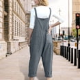 thumbnail image 4 of Weiqiqre Jumpsuits for Women Dressy Overalls Casual Summer Sleeveless Strap Loose Wide Leg Jumpsuits with Pockets, 4 of 9