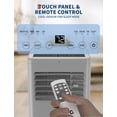 thumbnail image 4 of 8000 BTU Portable Air Conditioner – 3-in-1 Cooling Unit with Sleep Mode, 3 Speeds, Quiet Operation, Easy Install Window Kit for Rooms up to 350 Sq.Ft, Gray, 4 of 7