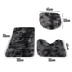 thumbnail image 2 of FloreceBien Alfombra de pelo largo teñida de felpa para inodoro, juego de tres piezas de almohadillas antideslizantes para pies, absorbente para baño, 2 of 5