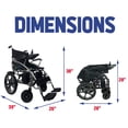thumbnail image 4 of Alton Mobility - ARTEMIS - Electric Power Foldable Lightweight Wheelchair FDA Approved 265lbs -500W- 13Miles (Black Lithium), 4 of 11