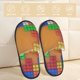thumbnail image 2 of Fotbe Colorful Building Blocks A Pantuflas Peludas para Mujer con Estampado, Zapatillas de Peluche, Zapatos de Invierno para Casa, Uso Interior y Exterior-Medium, 2 of 8