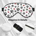 thumbnail image 4 of PAYOHTO Dog Paw Cat Paw Puppy Foot Print Soft Sleep Mask Comfort Pure Silk Eye Cover for Travel Office Camping, 4 of 7