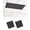Black, variant on 2 Pack Fluorescent Light Cover for Ceiling Lights, Boho Sea Blue Magnetic Classroom Light Filters 4x2 Feet, Minimalist Farmhouse Striped Decorative Ceiling Shade Panel for Office