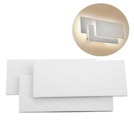 Walfront 12w Led Wall Lamp Modern Wall Mounted Lights Warm White Sconce Light Bedroom Bedside 3 Layers Decor Lamp