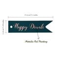 thumbnail image 5 of Inkdotpot Pack Of 50 Real Rose Gold Foil Paper Tags Happy Diwali Favor Hang Tags, 5 of 6