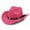 Rose Red, variant on Walbest Unisex Fashion Rivet Roll Up Wide Brim Felt Western Cowboy Cowgirl Hat Sombrero Jazz Cap