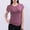 A_ Purple, variant on Olyvenn Short Sleeve Fitted Basic T Shirts for Women, Soft Crew Neck Basic Slim Tee Cute Trendy Summer Tops Tight Tees Purple XL