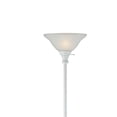 thumbnail image 2 of 3 Way Torchiere Floor Lamp with Frosted Glass shade and Stable Base, White, 2 of 5
