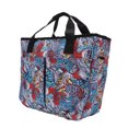 thumbnail image 3 of Knitting Bag Oxford Fabric Portable Handle Large Capacity Durable Waterproof Wide Application Crochet BagRetro Flower, 3 of 9