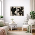 thumbnail image 5 of Framed Canvas Print Abstract Neutral Wall Art Set of 2 Modern Decorative for Living Room Bedroom - 24"x36"x2 WHITE, 5 of 8