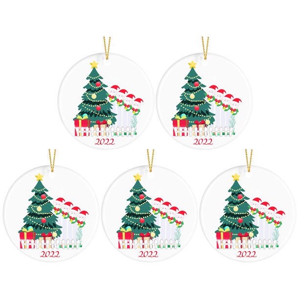 Personalice los ornamentos colgantes de los adornos formados para la decoración de la Navidad Wmkox8yii fhajkh2010