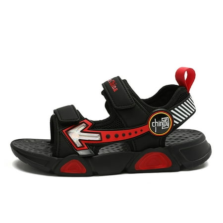 

Engtoy Boy Girls Sandals Adjustable Straps Beach Shoes（Toddler Little Big Kid）