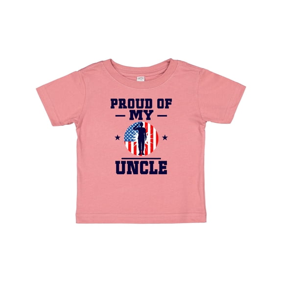 Inktastic Military Uncle Proud Nephew Boys or Girls Baby T-Shirt