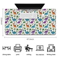 thumbnail image 5 of Long Mouse Pads for Desk,Colorful Dinosaurs Cactus Plants Pattern Desk Mats on Top Of Desks, Desk Mouse Pad Extra Large with 3mm Non-Slip Base and Stitched Edge for Gaming,Office,Work,Home 47.3"x23.6", 5 of 6