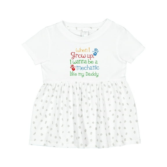 Inktastic Mechanic Like Daddy Girls Baby Dress