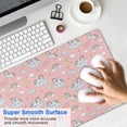 thumbnail image 4 of Long Mouse Pads for Desk,Pink Cartoon Unicorn Rainbow Cloud Moon Desk Mats on Top Of Desks, Desk Mouse Pad Extra Large with 3mm Non-Slip Base and Stitched Edge for Gaming,Work,Home 35.4"x15.7", 4 of 5