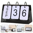 thumbnail image 1 of IFANLANDOR Black Metal Perpetual Calendar Frame for Home Office Tabletop Decoration, 1 of 6