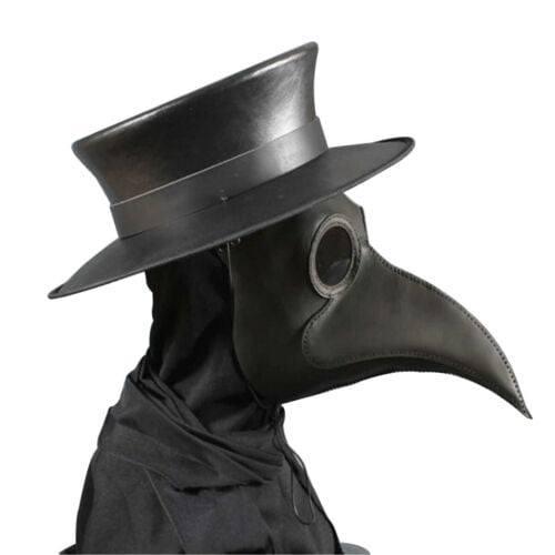 Disfraz De Médico De La Peste Para Adultos – Set Completo Con Máscara, Bata, Sombrero Y Bastón Para Cosplay Medieval