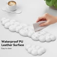 thumbnail image 3 of Tecknet Basics Ergonomic Cloud Keyboard Wrist Rest Set, Pain Relief, Non-Slip with Coaster for Laptop, Office, Gaming-White, 3 of 8