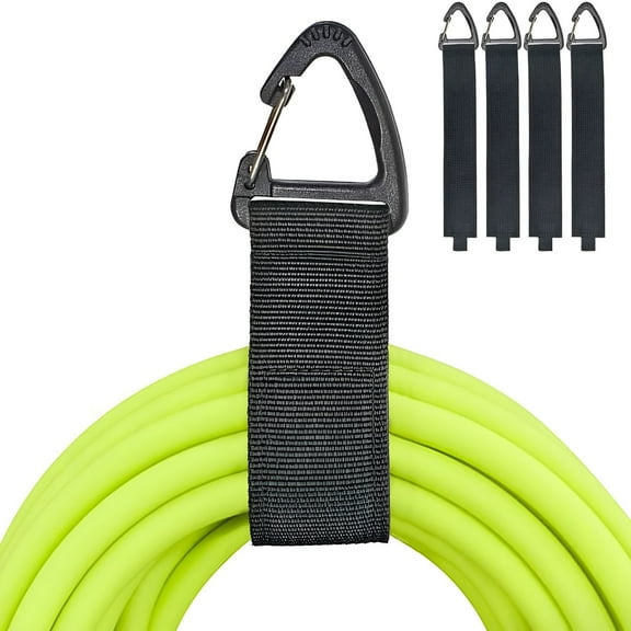 LAMIRO Extension Cord Holder Organizer (4 Pack L), Extension Cord Hanger for Garage Organization and Storage, 16-Inch Heavy Duty Storage Strap for Extension Cord within 100ft