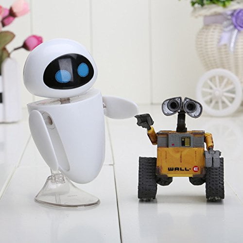 Toy Play Fun 2pcs Lot 6cm Wall E Robot Wall E Eve Pvc Action Figure Collection Model Toys Dolls Children Kids Game Walmart Com Walmart Com