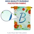 thumbnail image 4 of America Forever Summer Floral Monogram House Flag Letter B 28 x 40 inches Cosmos Yellow Red White Spring Flower Double Sided Vertical Outdoor Yard Lawn Decorative Seasonal Summertime House Flag, 4 of 5