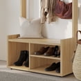 thumbnail image 4 of Nexera Porto Modern Entryway Hall Tree, Natural Blonde Oak, 4 of 8