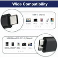 thumbnail image 2 of RHEA- Usb C To Micro 3.0 Fast Charging Cable C 3.0-2Ft, Black, 2 of 6