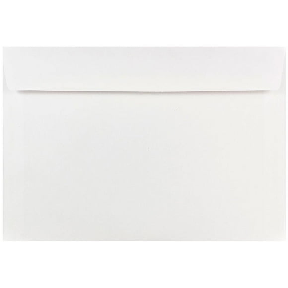 JAM PAPER Enveloppes Commerciales Format Livret 7 x 10 - Blanc - 50/paquet