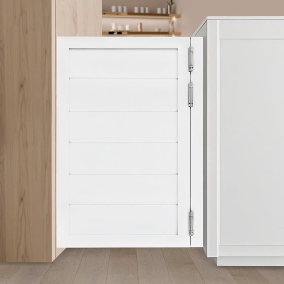 Partition Single-Door Leaf for Doorways W/ Doorpost & Hinge Multi-Functional Use