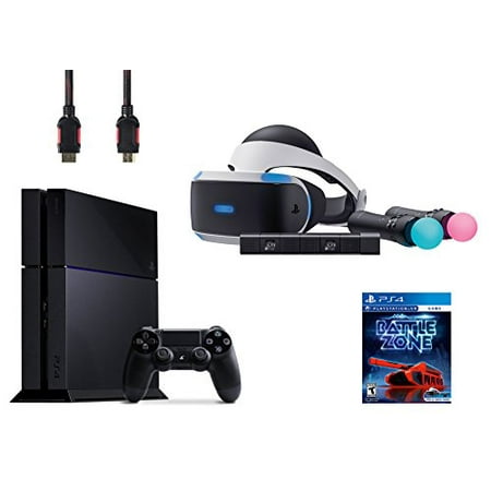 PlayStation VR Start Bundle 5 Items:VR Headset,Move Controller,PlayStation Camera Motion Sensor,PlayStation 4,VR Game Disc PSVR Battlezone