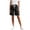 Black #014, variant on Womens Jean Shorts High Waist Stretchy Drawstring Waist Casual Bermuda Shorts Summer Trendy Denim Short Trousers 2XL